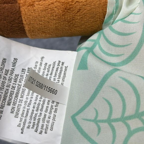 Animal Crossing Tom Nook Brown Racoon Plush 18” Nintendo Accent Cuddle Pillow - Picture 9 of 9